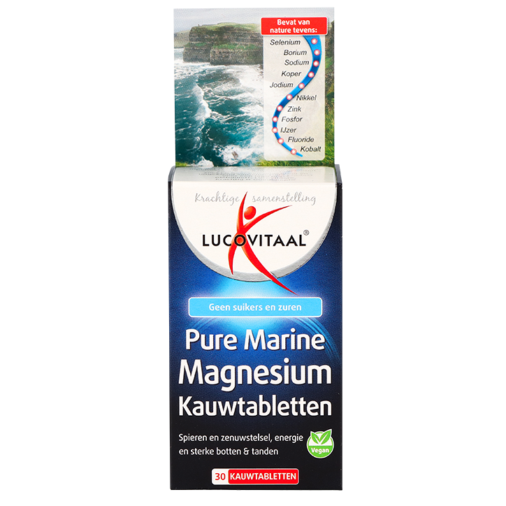 Lucovitaal Pure Marine Magnesium (30 Kauwtabletten)