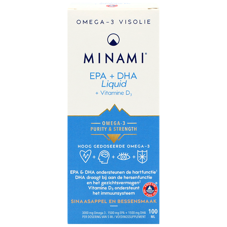 MINAMI EPA + DHA + Vitamine D3 Vloeibaar - 100ml