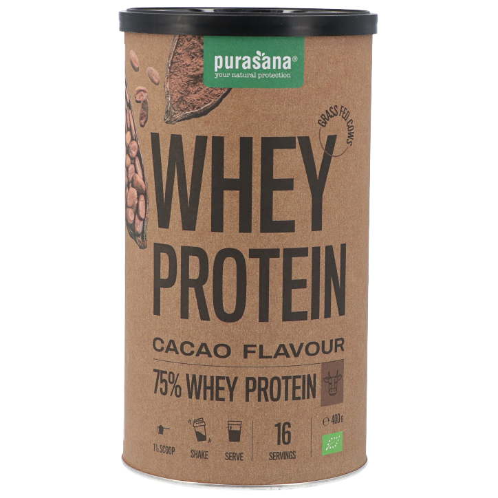 Purasana Whey Protein Powder Cacao - 400g