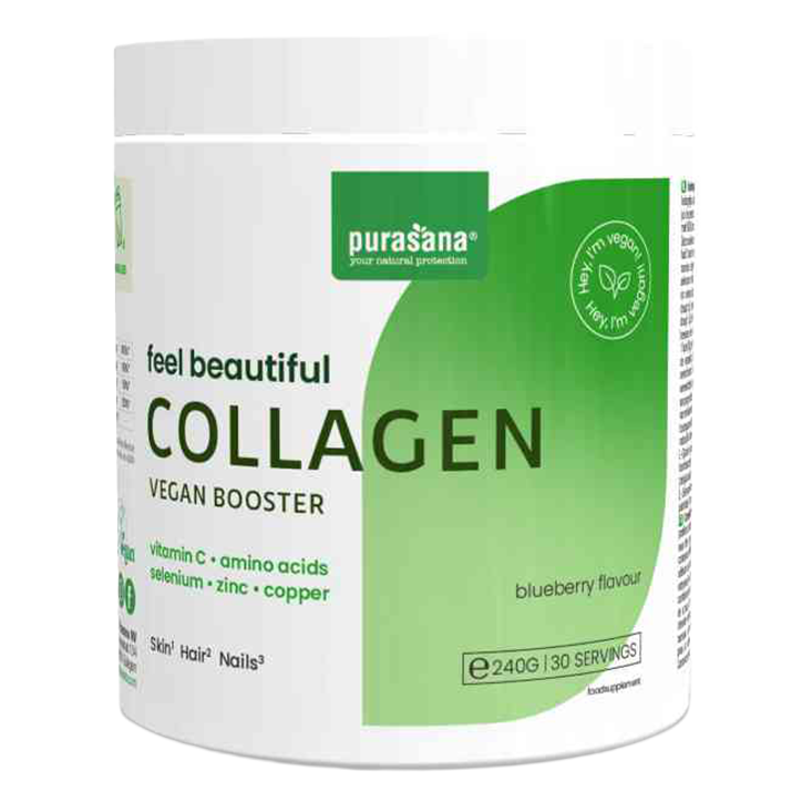 Purasana Feel Beautiful Vegan Collageen Booster + MSM Bosbes - 240g