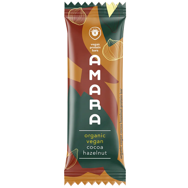 Amara Vegan Protein Bar Cacao Hazelnut BIO - Standaard