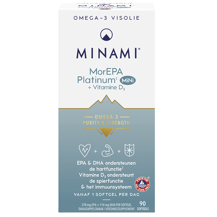 MINAMI Omega-3 MorEPA Platinum Mini + Vitamine D3 - Standaard