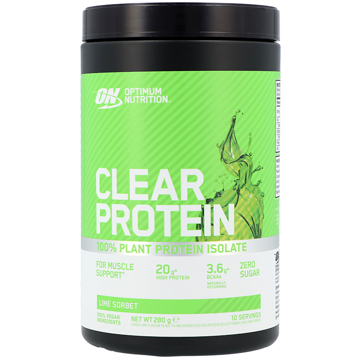 Optimum Nutrition Clear Protein 100% Plant Protein Isolate Lime Sorbet