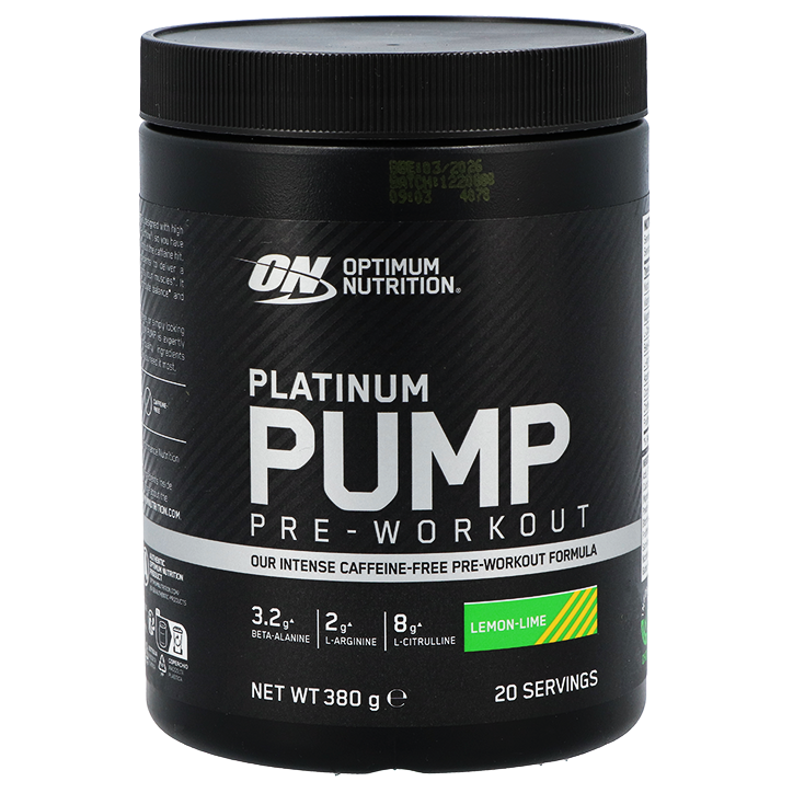 Optimum Nutrition Platinum Pump Pre-Workout Lemon-Lime - Standaard