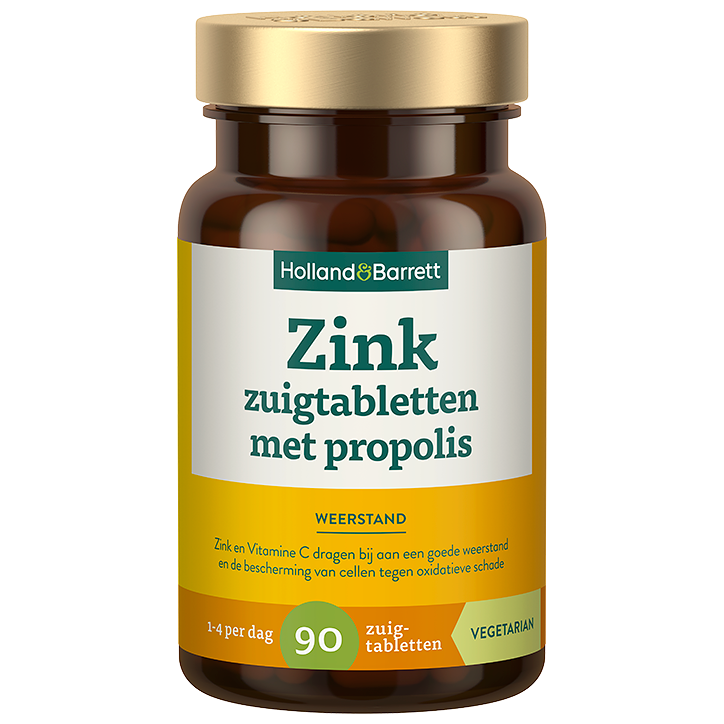 Zink Zuigtabletten Met Propolis - 90 zuigtabletten