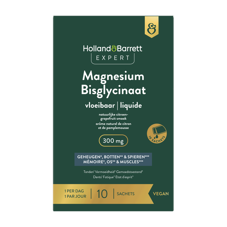 Expert Magnesium Bisglycinaat Vloeibaar 300 mg - 10 sachets