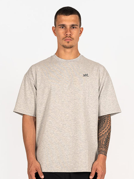Basic Oversized T-Shirt - Marl Grijs - Grijs / L
