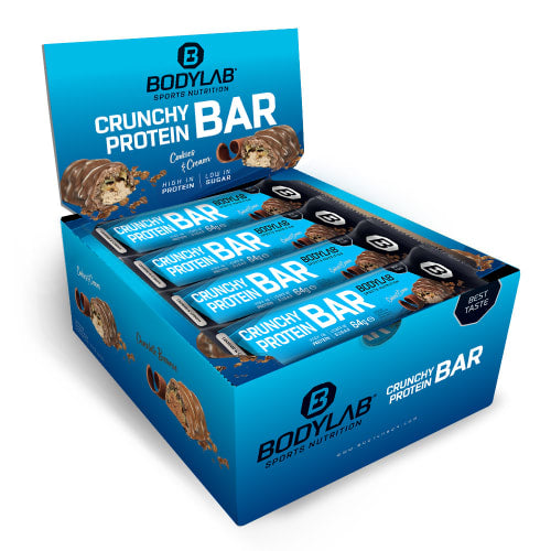 Crunchy Protein Bar – Bodylab24 - Cookies & Cream