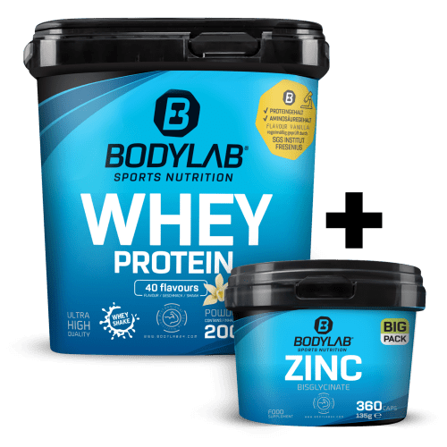 Whey + BIG PACK Zinc Bisglycinat - 360 capsules