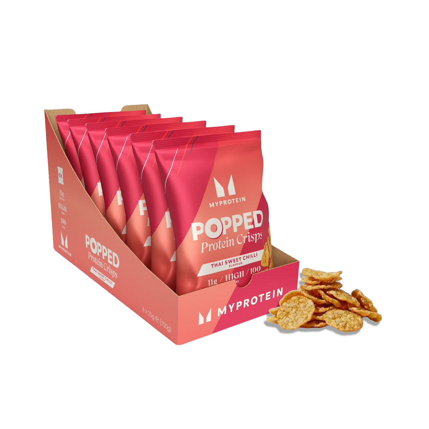 Gepofte eiwitchips - Thai Sweet Chilli