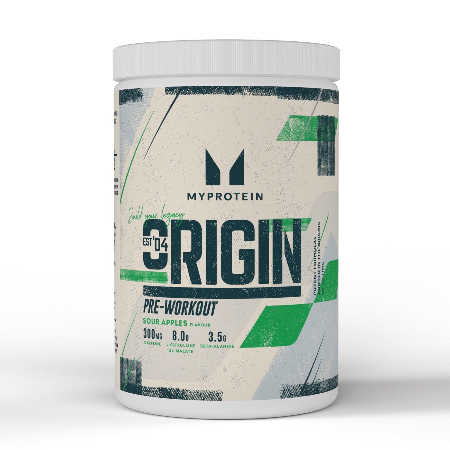 Origin Pre-Workout - Sour Apples / 600 g / 30 porties