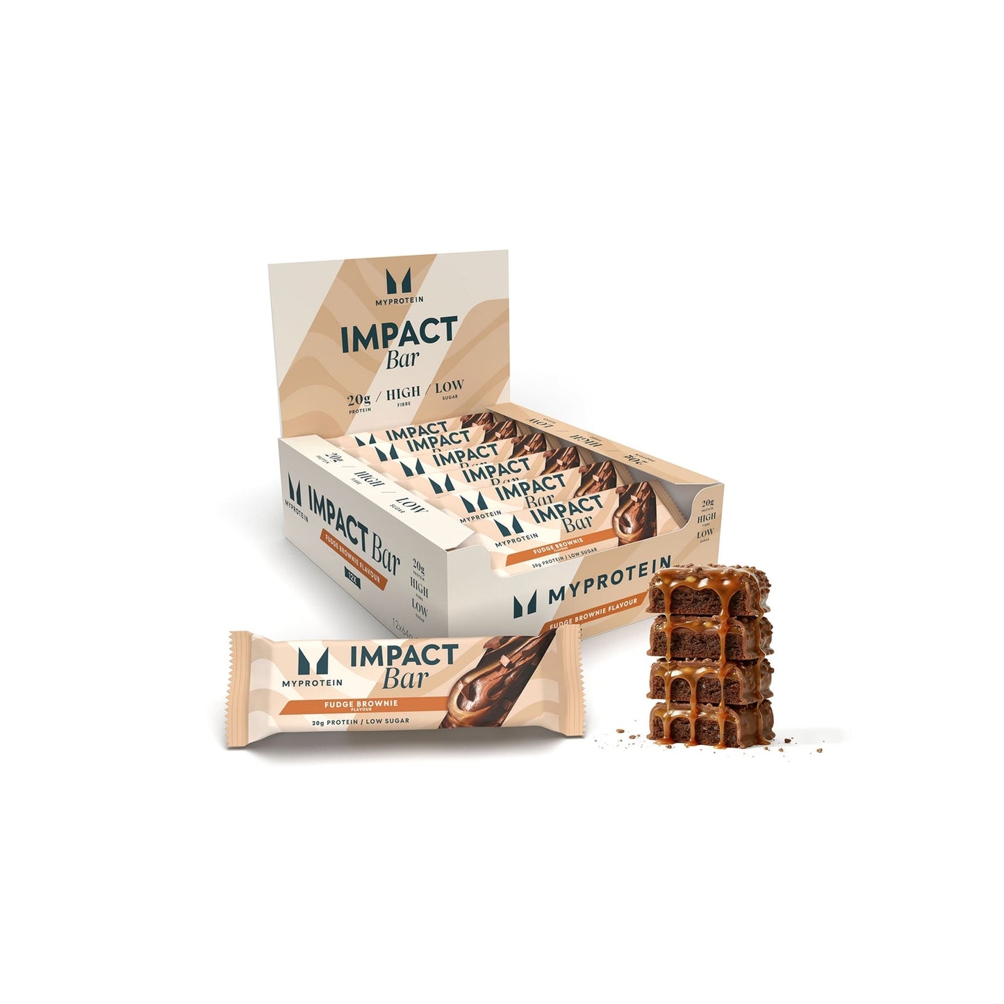 Impact Protein Bar - Fudge Brownie / 12 × 64 g