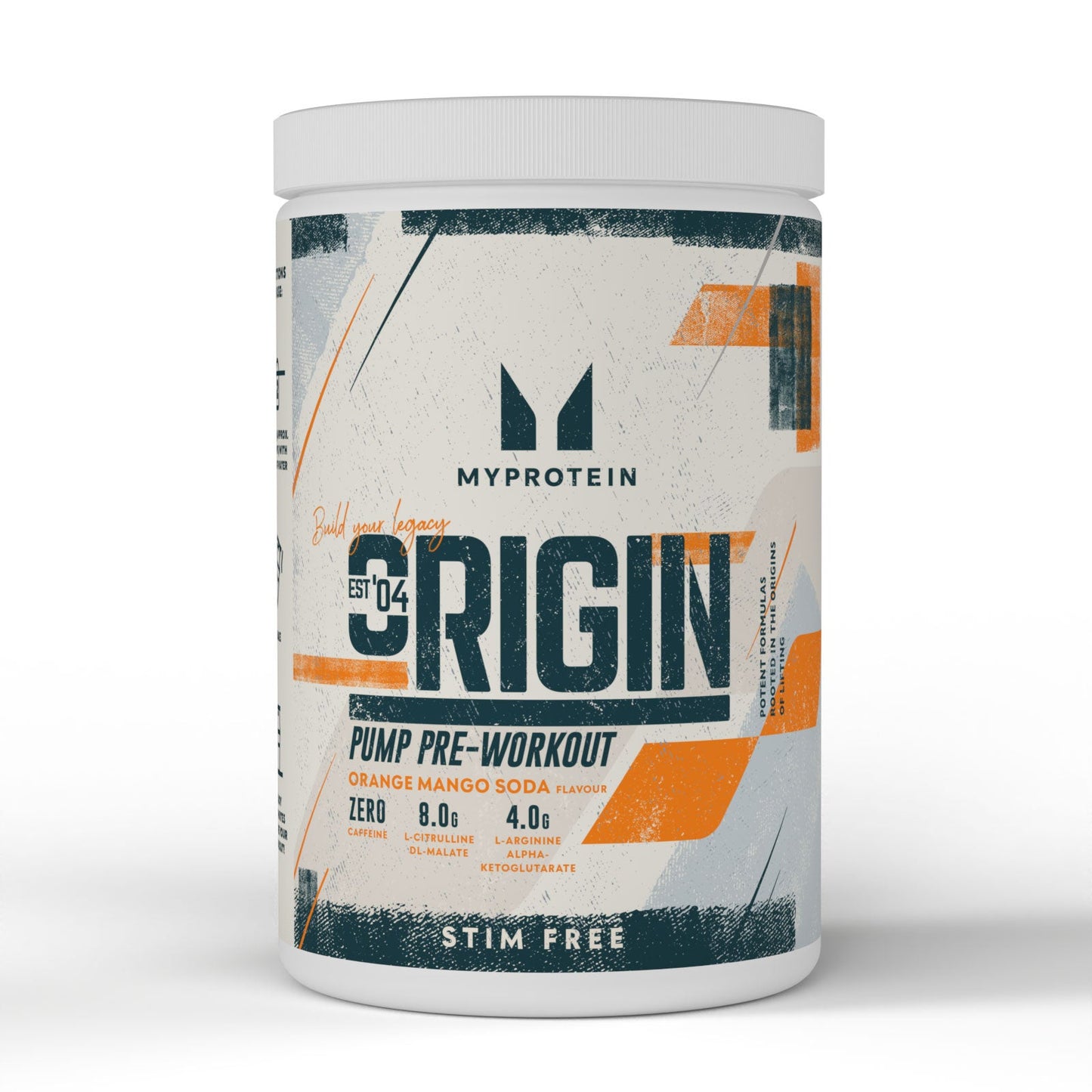 Origin Stim-Free Pre-Workout - Orange Mango Soda / 600 g / 30 porties