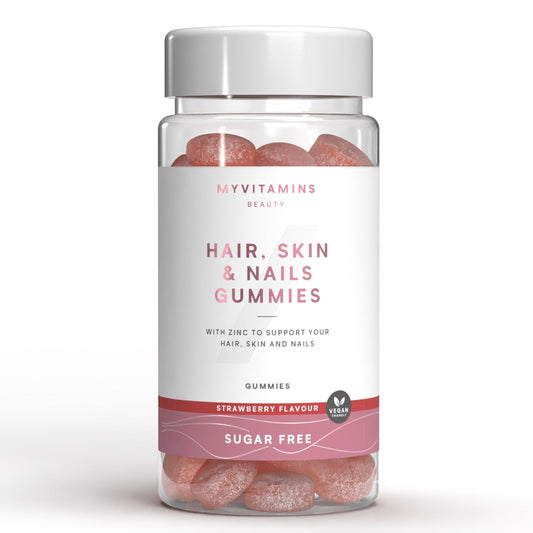 Haren, huid en nagelgummy's - Sugar Free Strawberry
