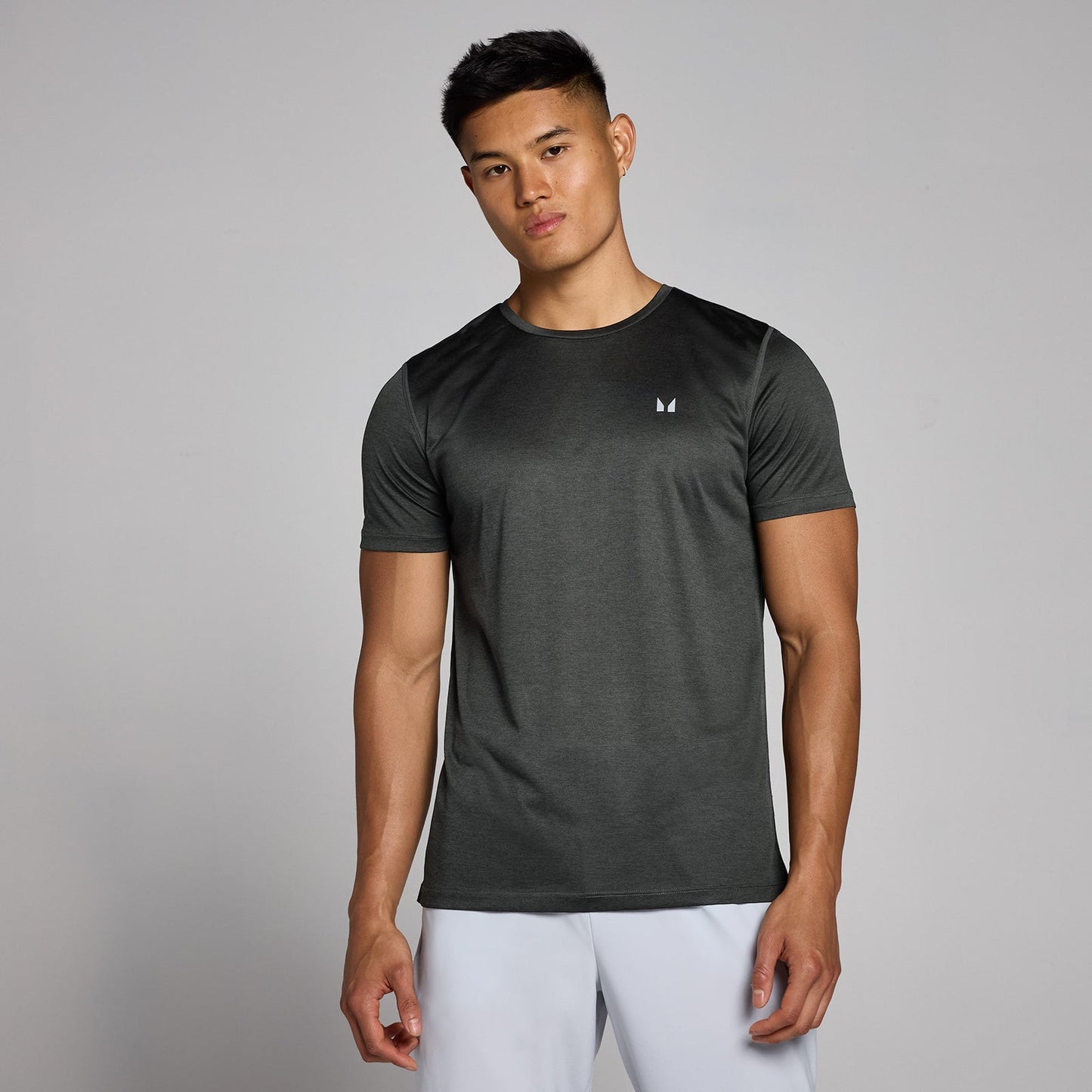 Tempo gemêleerd T-shirt voor heren - Verwassen zwart / 3XL