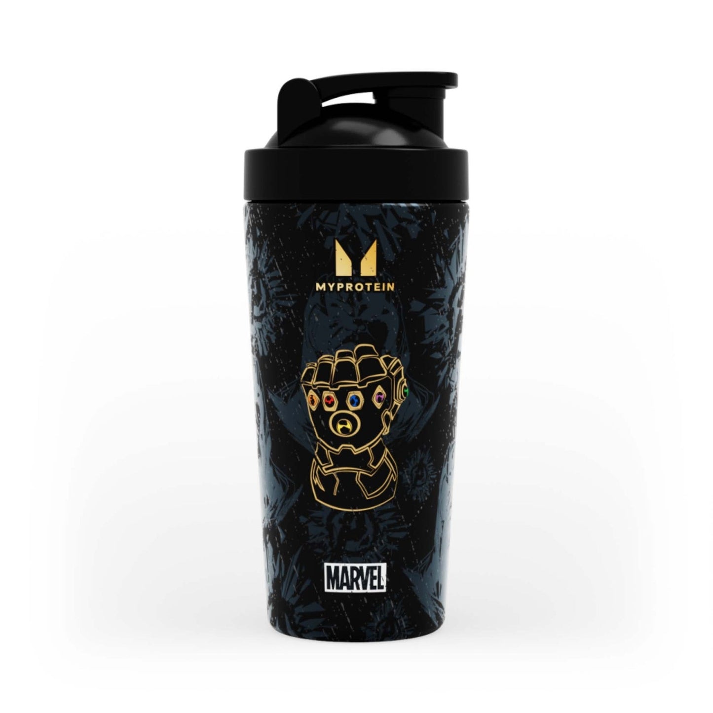Thanos shaker van gerecycled metaal - Zwart