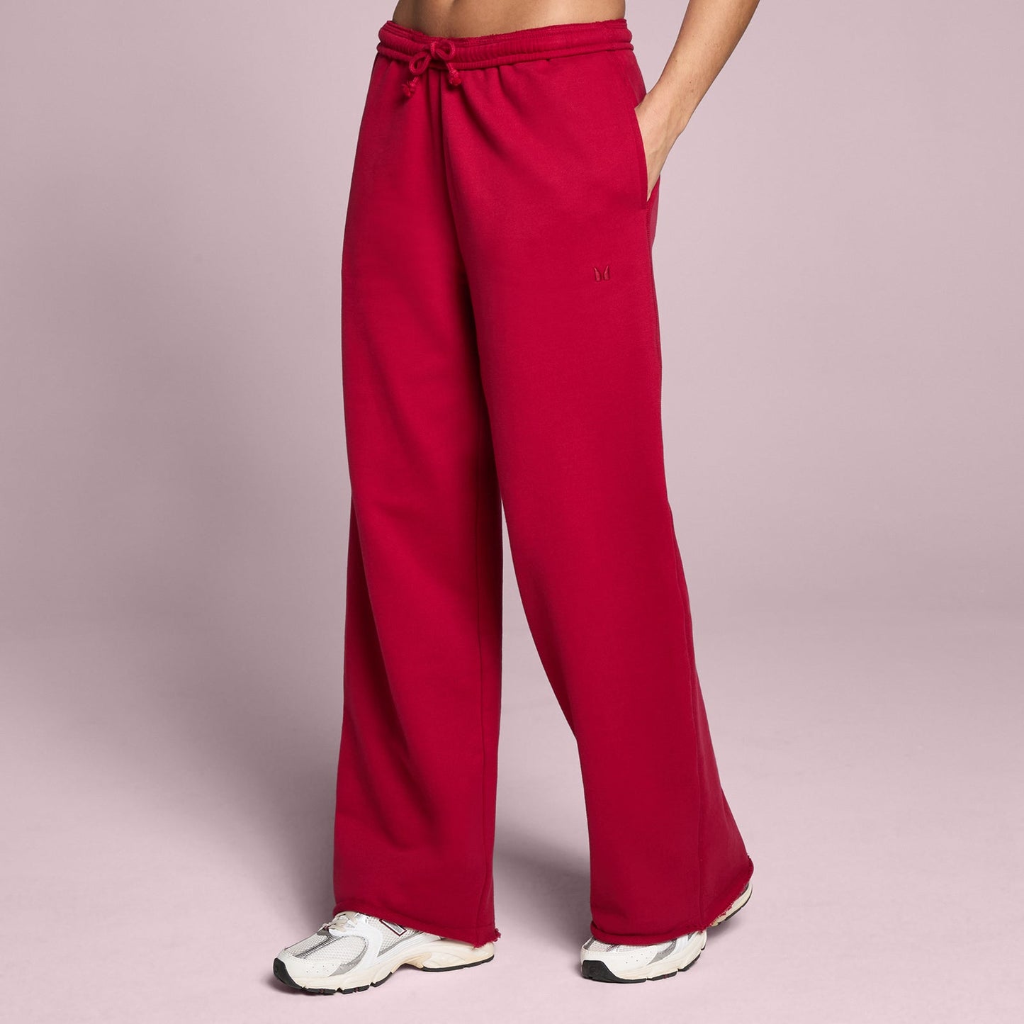 Dames Lifestyle Rechte Pijp Joggingbroek - Roze Rood / L