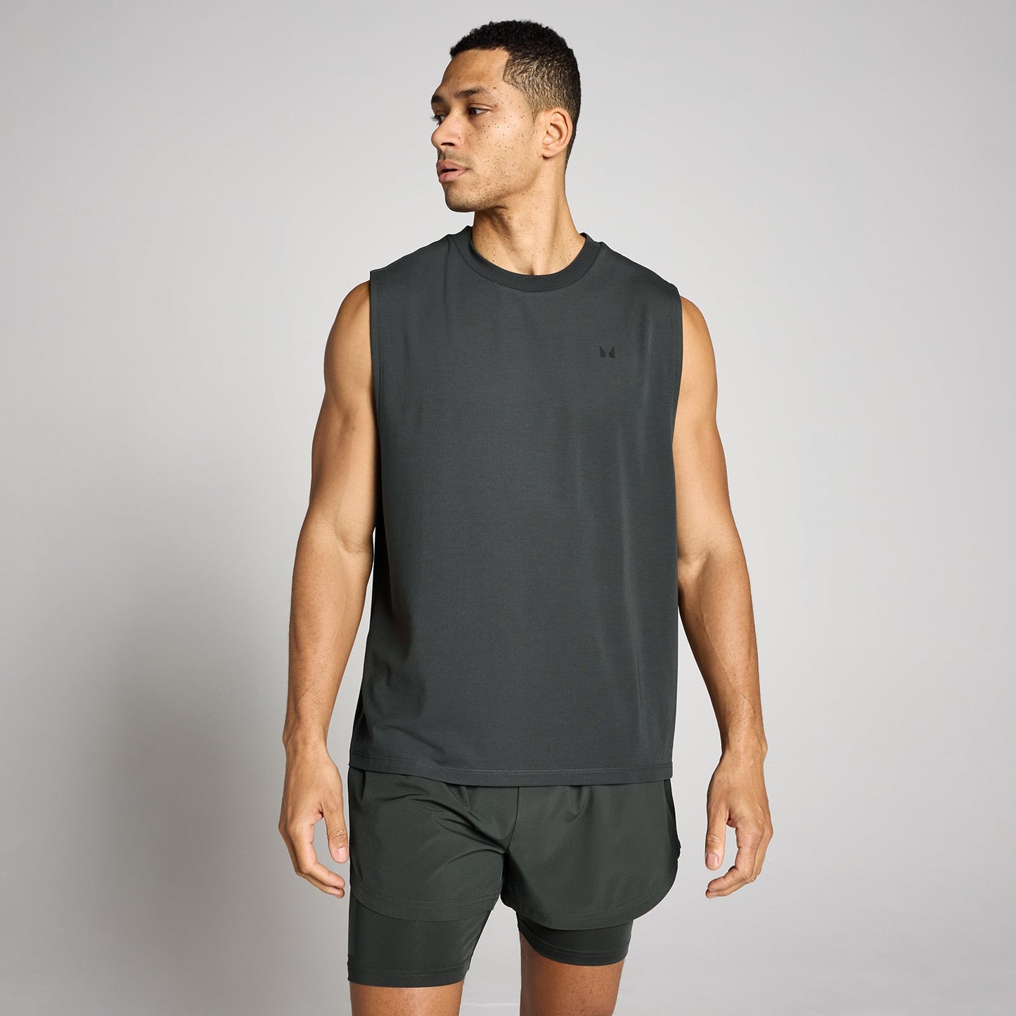Heren Oversized Cotton Modal Tanktop - 3XL