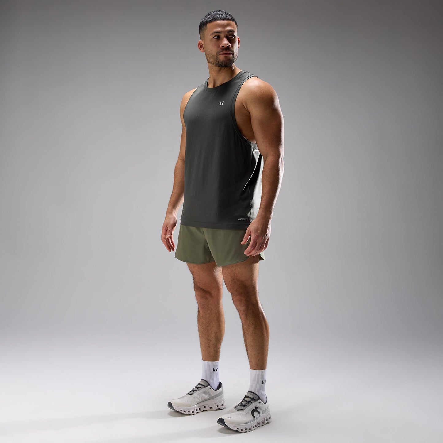 Heren Velocity Ultra Naadloze Singlet - Gewassen Zwart / XXL
