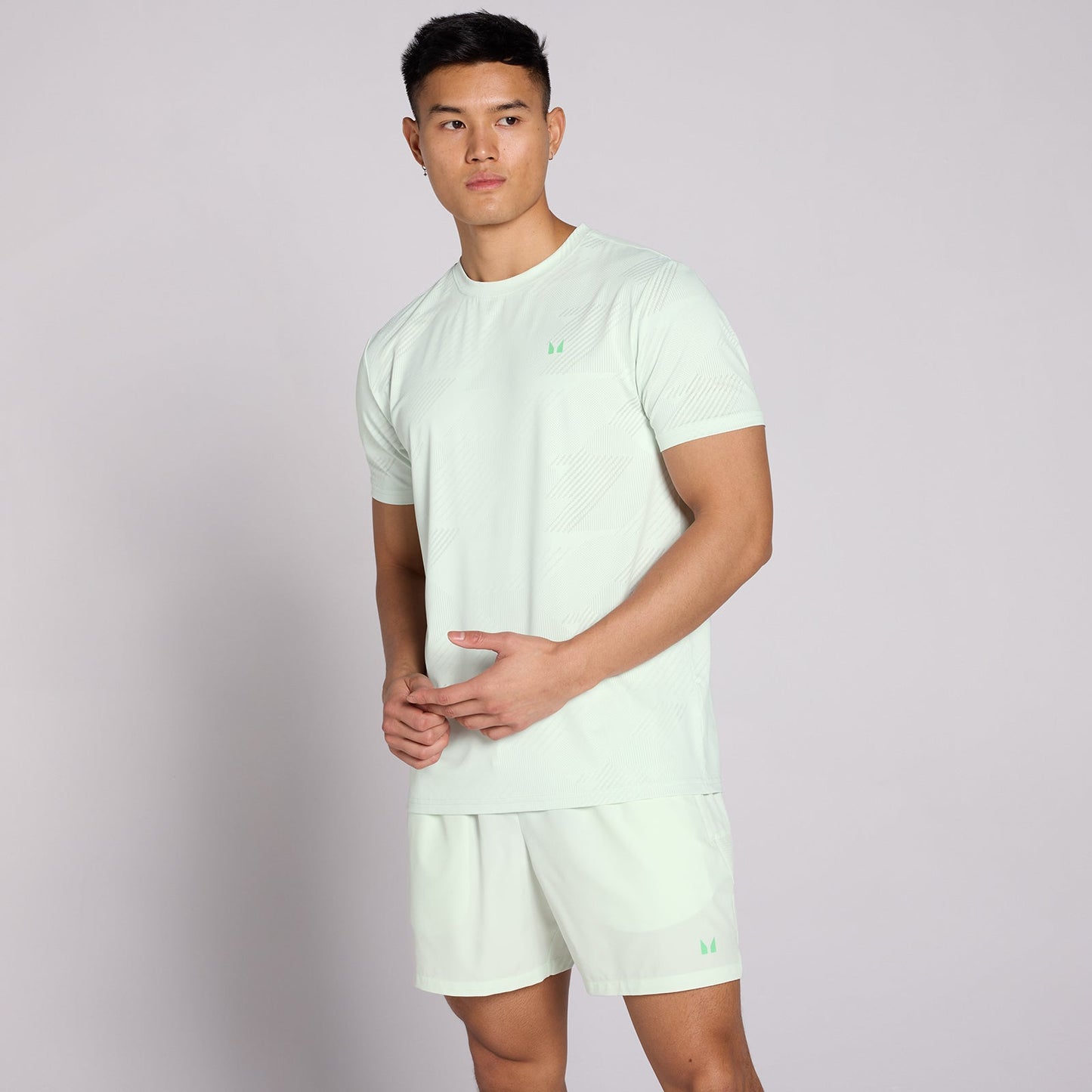 Heren Active Training Pillar Grafisch T-Shirt - Pistachio / 3XL