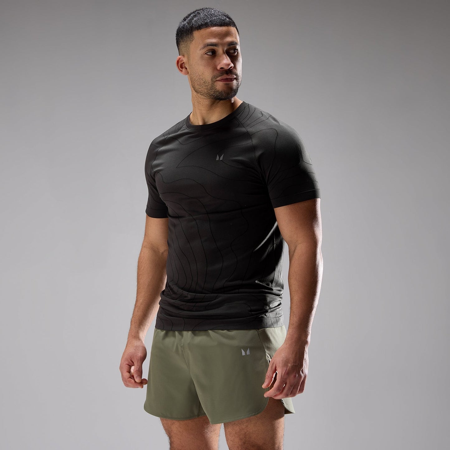 Heren Velocity Ultra Seamless T-Shirt - Gewassen Zwart / 3XL