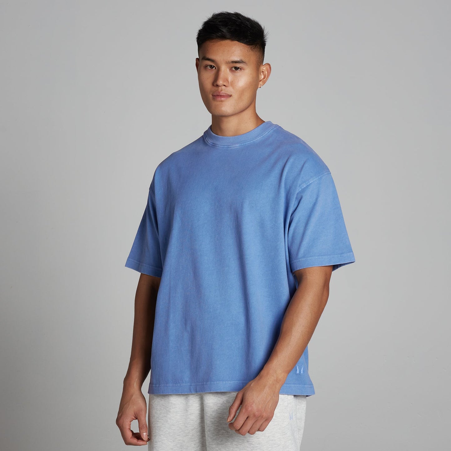 Heren Gewassen Oversized Katoenen T-Shirt - XXL