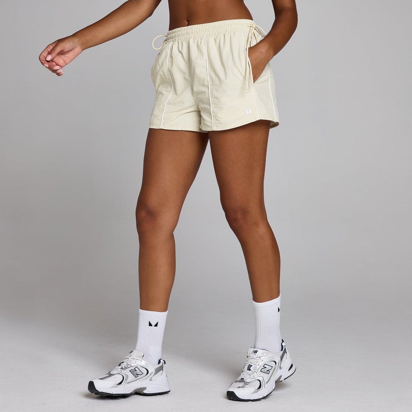 Dames Tempo Contrast Tie Geweven Short - Woestijnstof / XXL