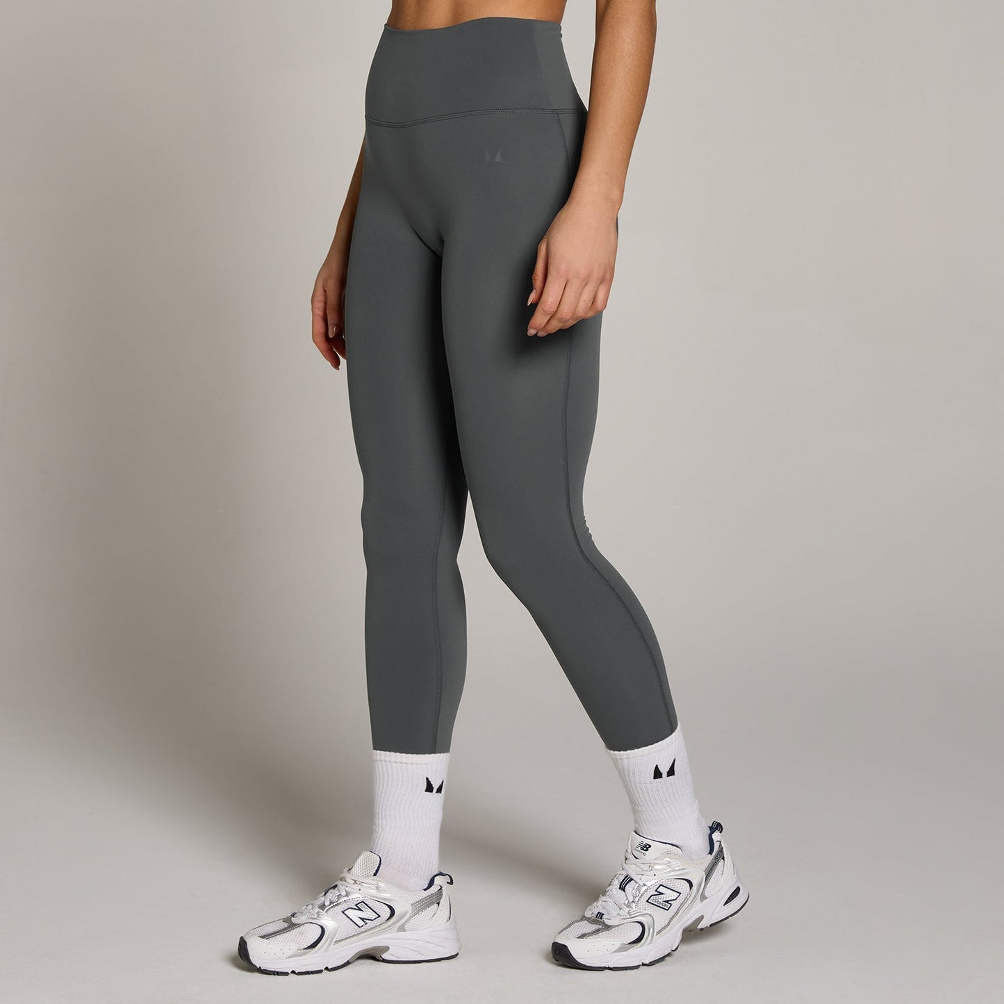 Dames Tempo Hoge Taille Legging - Donkergrijs / XXL