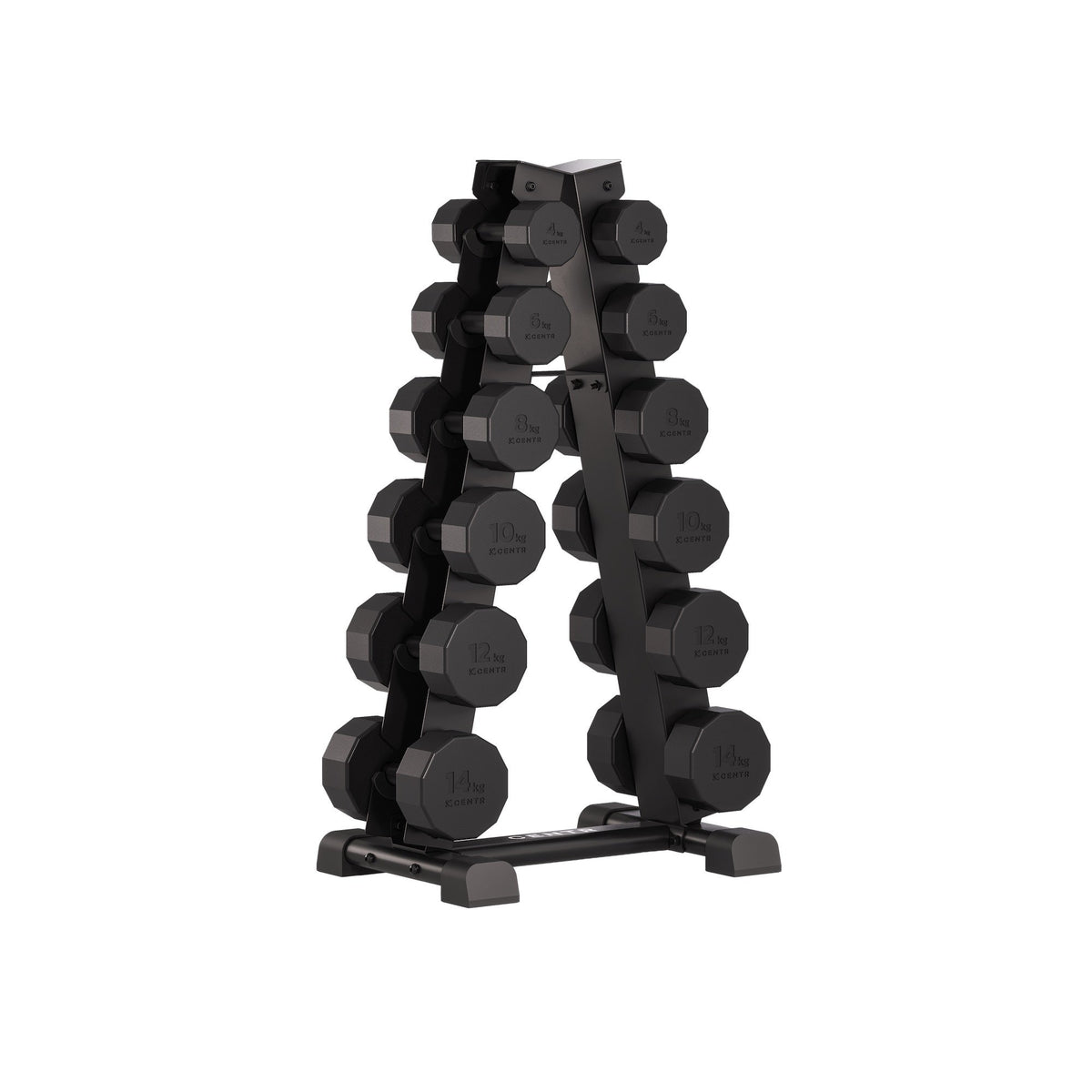 Centr Dumbbell Toren met 12-delige dumbbellset - 4 t/m 14 kg