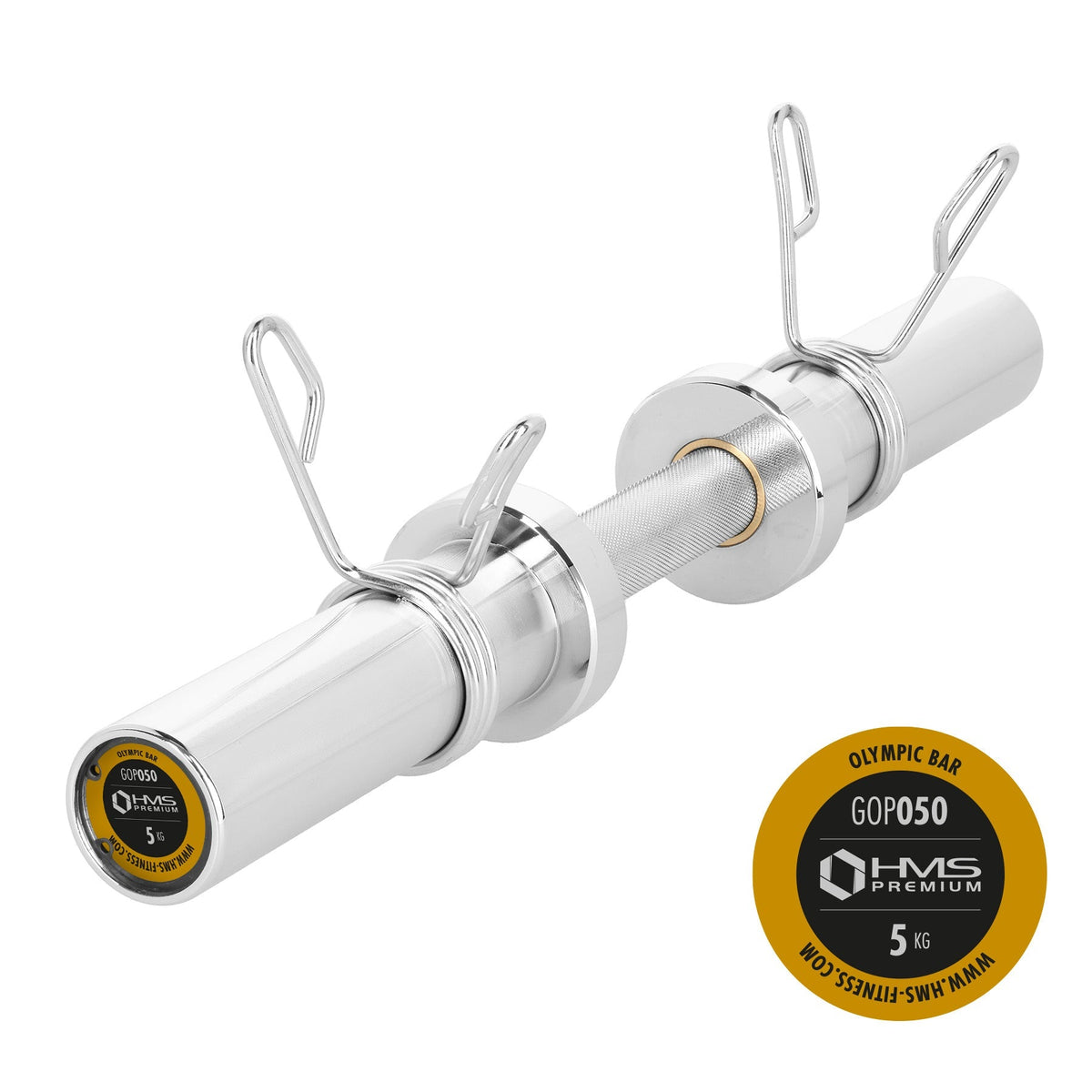HMS Olympische Dumbbellstang met Veerclipsluiters