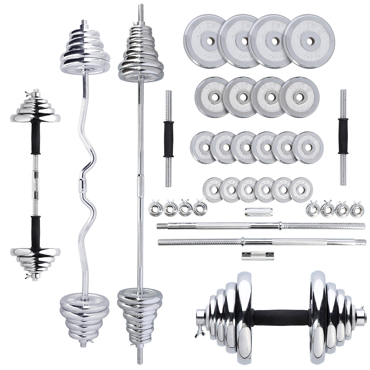 HMS Verstelbare Halter en Dumbbell Set met Opbergkoffer