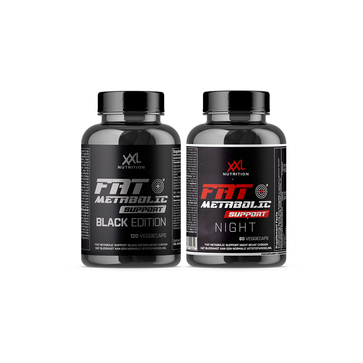 24 Hour Fat Metabolic Support Stack Black Edition - Zwart