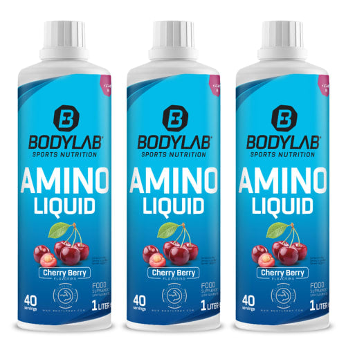 3 x Amino Liquid Cherry Berry - 1 L