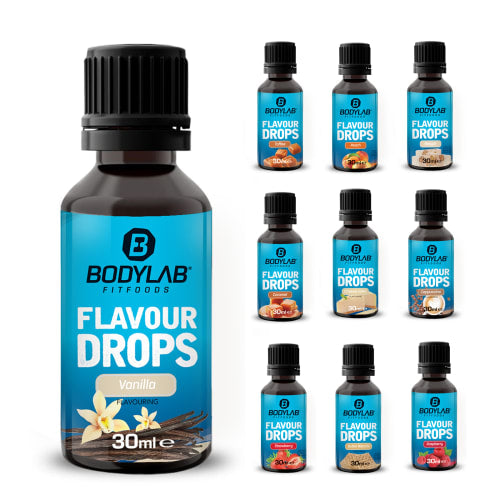 Bodylab Flavour Drops in een set van 10 x 30ml - Default Title