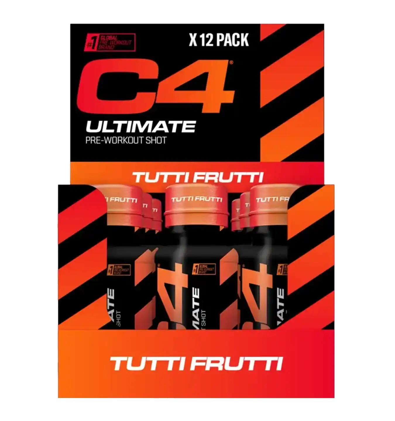 C4 Ultimate Pre-Workout Shot - 12x 60 ml / Tutti Frutti