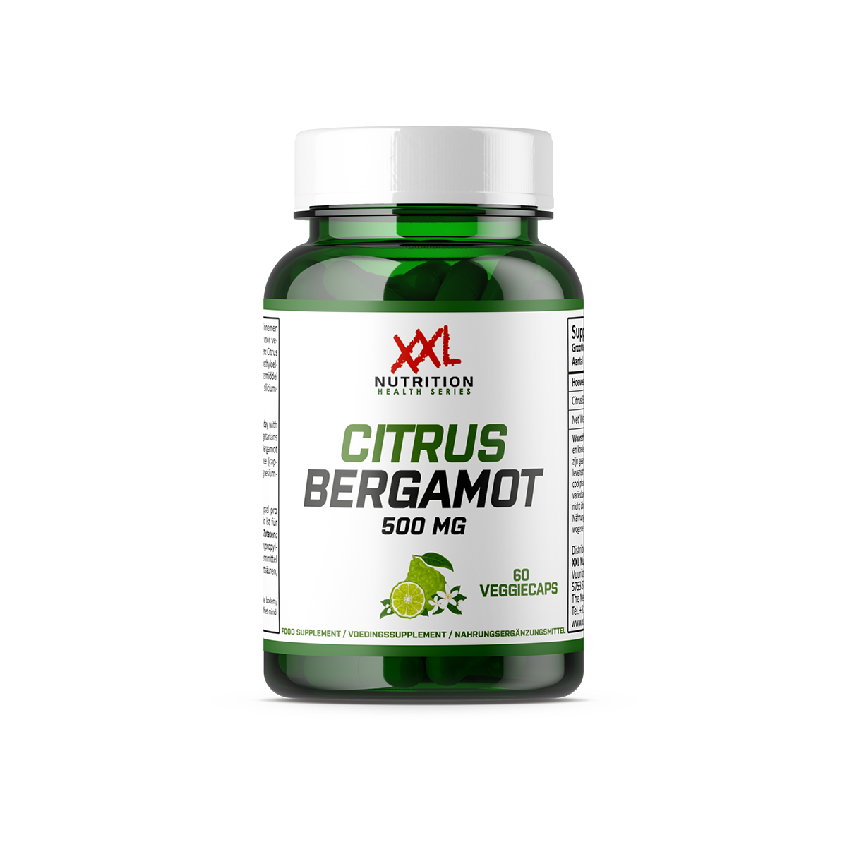 Citrus Bergamot Extract - 500 mg - 60 capsules
