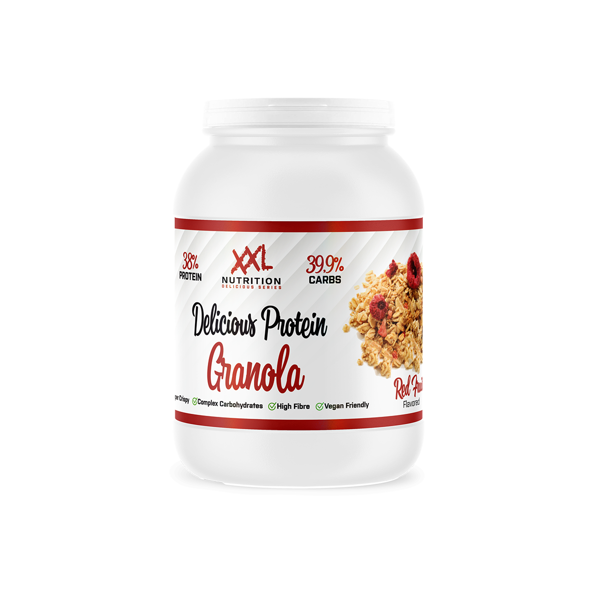 Delicious Protein Granola Red Fruit - Red Fruit / 450 g / Rood