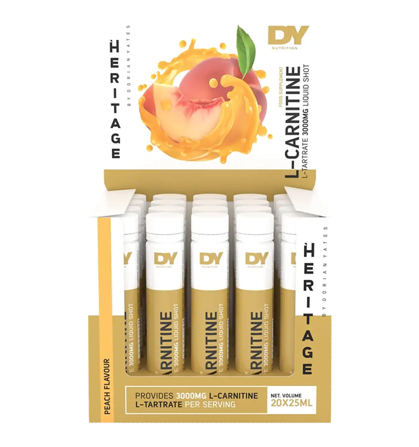 L-Carnitine Shots - 20x 25 ml / Peach