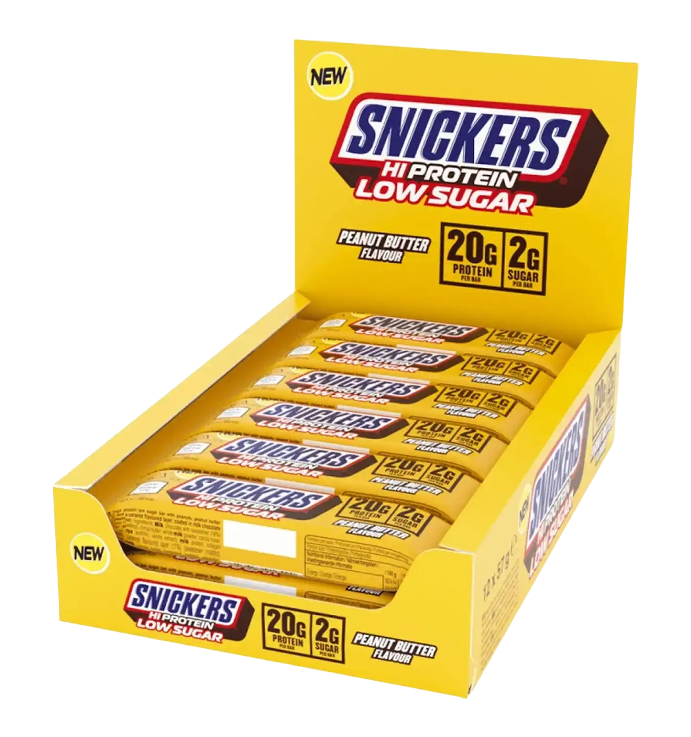Snickers Low Sugar High Protein Bar - 12 repen / Peanut Butter