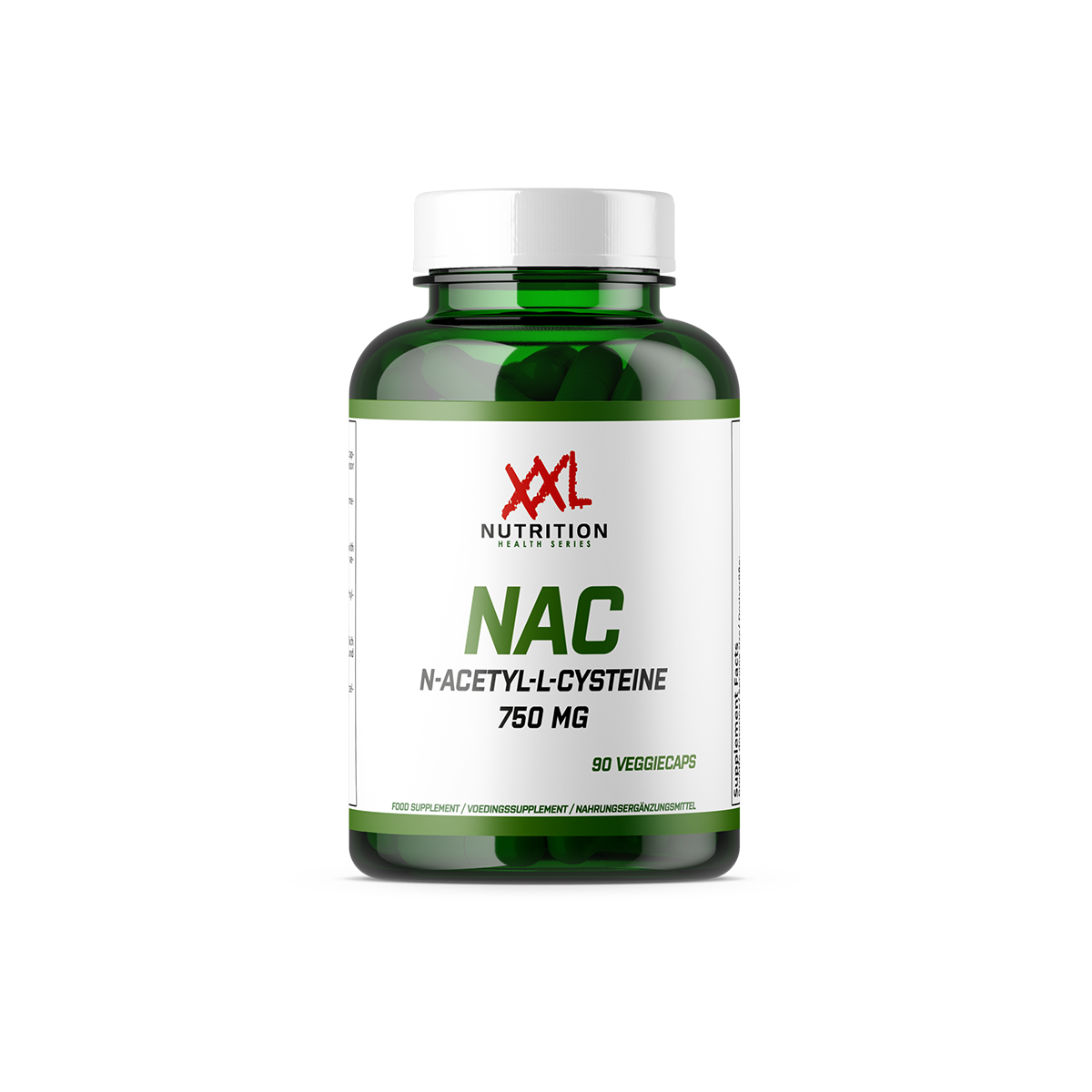 NAC (N-Acetyl-L-Cysteïne) - 750 mg - 90 capsules / L