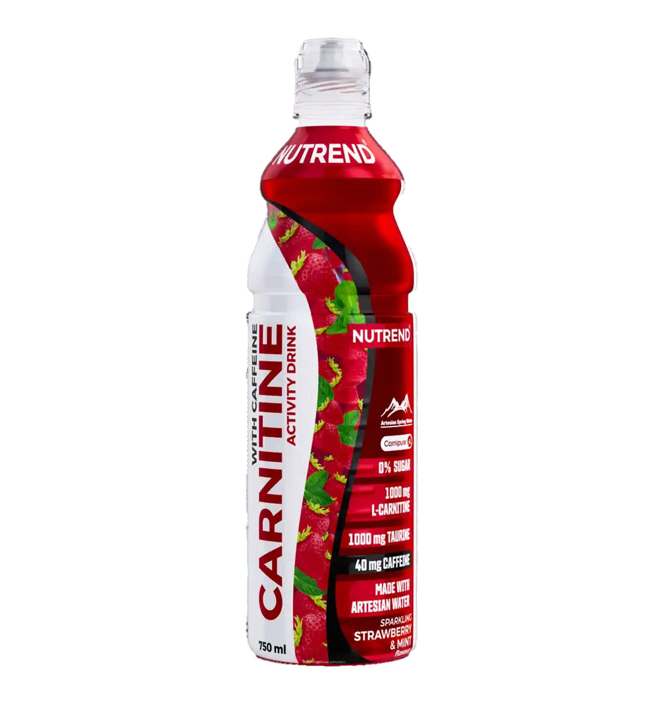 Carnitine Activity Drink with Caffeine - 8x 750 ml / Strawberry Mint