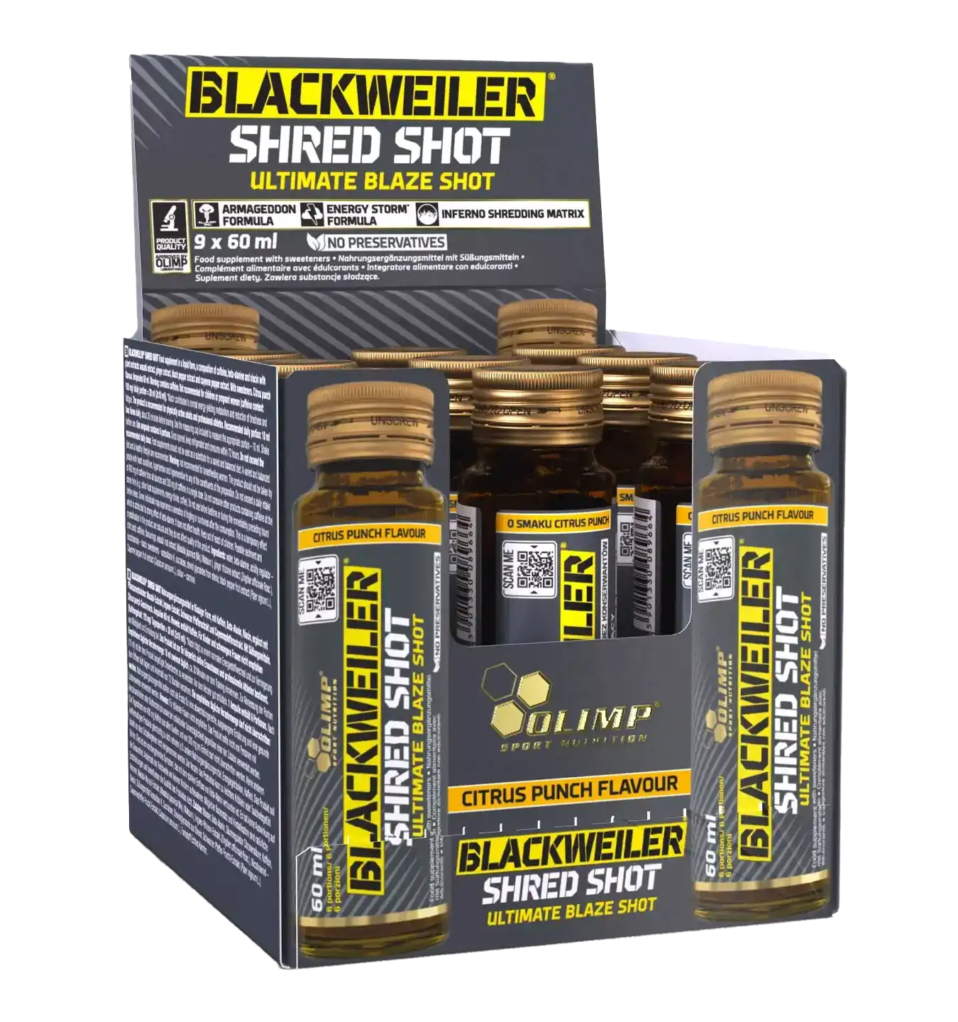Blackweiler Shred Shot - 9 ampullen - Citrus Punch
