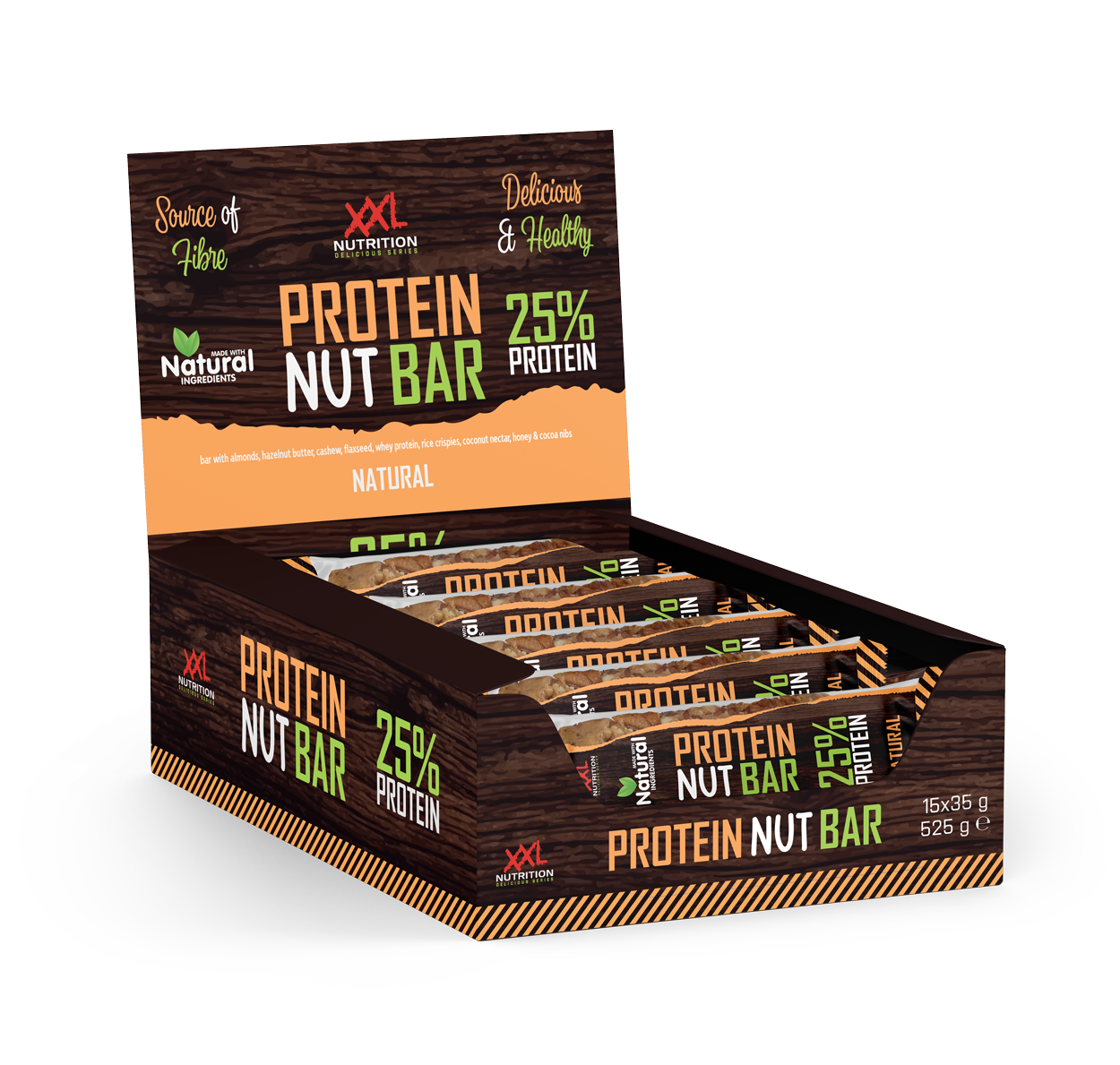 Protein Nut Bar - Niet gespecificeerd / 15-pack