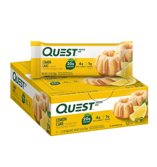Quest Protein Bars - 12 repen / Lemon Cake