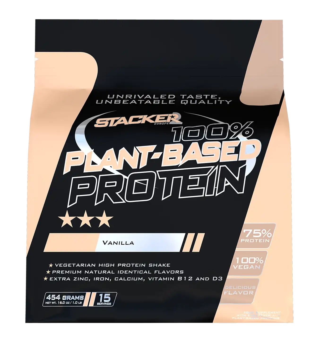 100% Plant Based Protein - 454 g / Vanille