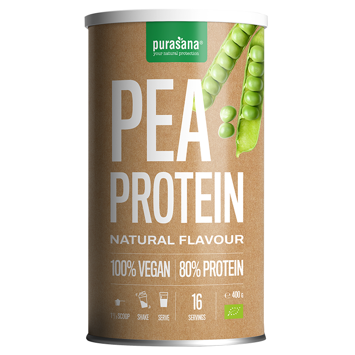 Purasana Vegan Protein Erwt Bio - 400g