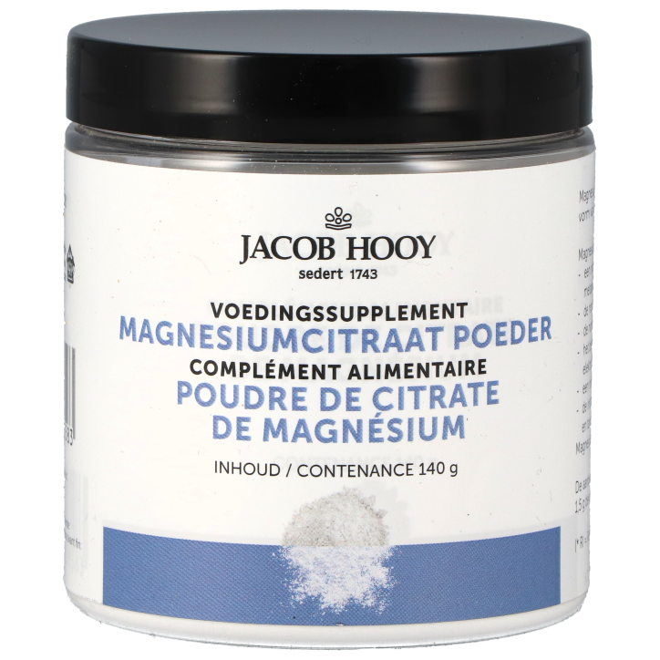 Jacob Hooy Magnesiumcitraat Poeder (140gr)