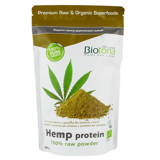 Biotona Hemp 100% Raw Protein Powder Bio - 300g