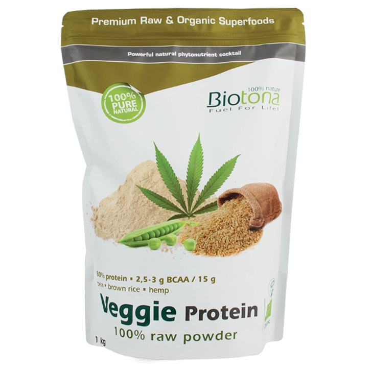 Biotona Raw Veggie Protein Poeder Bio - 1kg