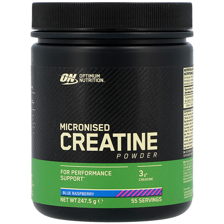Optimum Nutrition Micronised Creatine Powder Blue Raspberry - 247,5g